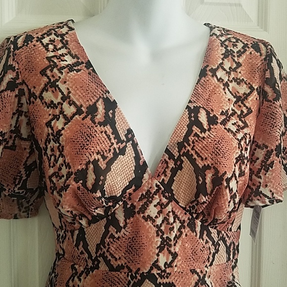 Snake skin ruffled dress - Picture 3 of 4